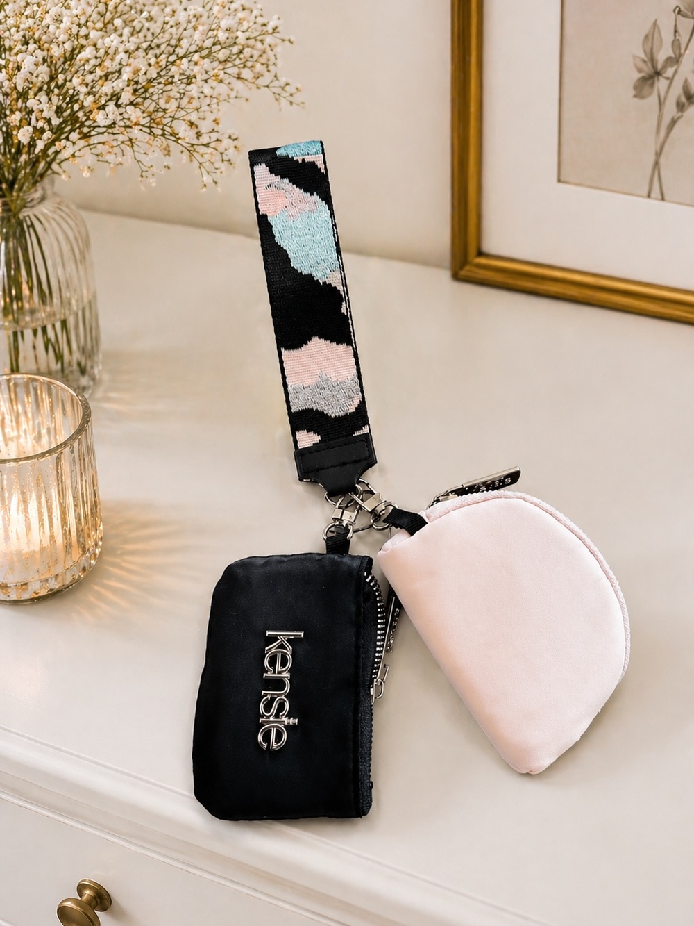 Kensie Camo Wristlet Wallet Set